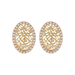 Wholesale pearl hollow flower oval earrings JDC-ES-W378 Earrings JoyasDeChina Wholesale Jewelry JoyasDeChina Joyas De China