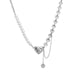 Wholesale pearl love alloy necklaces JDC-NE-A089 Necklaces 妙雅 Wholesale Jewelry JoyasDeChina Joyas De China