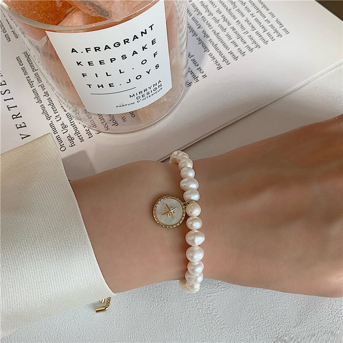Wholesale pearl octa star bracelet JDC-BT-BaoY011 Bracelet 宝钰 Wholesale Jewelry JoyasDeChina Joyas De China