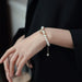 Wholesale pearl Oval Bracelet JDC-BT-YWJQ016 Bracelet 义乌精巧 Wholesale Jewelry JoyasDeChina Joyas De China