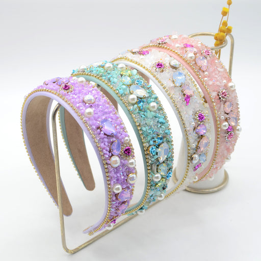 Wholesale Pearl Rhinestone Headband JDC-HD-Yul065 Headband 雨灵 Wholesale Jewelry JoyasDeChina Joyas De China