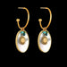 Wholesale pearl shell earrings temperament Turquoise Leaf Earrings JDC-ES-RXSFL009 Earrings 尚芙乐 SE250 Wholesale Jewelry JoyasDeChina Joyas De China
