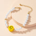 Wholesale pearl smiley face resin bracelet JDC-BT-AYN008 Bracelet JoyasDeChina S099-pearl bracelet Wholesale Jewelry JoyasDeChina Joyas De China