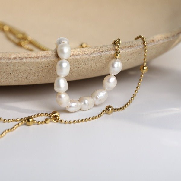 Wholesale pearl stainless steel necklace JDC-NE-Jif015 Necklaces 集沣 Wholesale Jewelry JoyasDeChina Joyas De China