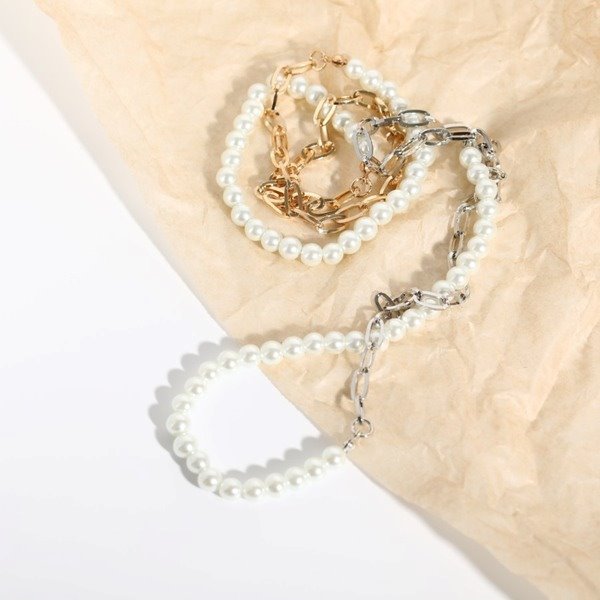 Wholesale pearl stitching necklace JDC-NE-Jif022 Necklaces 集沣 Wholesale Jewelry JoyasDeChina Joyas De China
