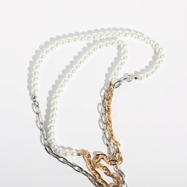 Wholesale pearl stitching necklace JDC-NE-Jif022 Necklaces 集沣 Wholesale Jewelry JoyasDeChina Joyas De China