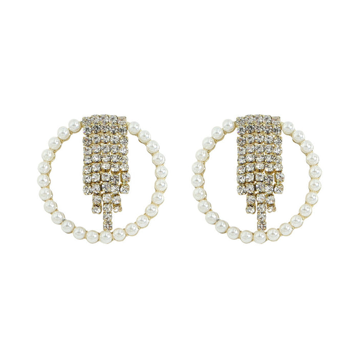 Wholesale pearl Tassel Earrings JDC-ES-V119 Earrings JoyasDeChina golden Wholesale Jewelry JoyasDeChina Joyas De China
