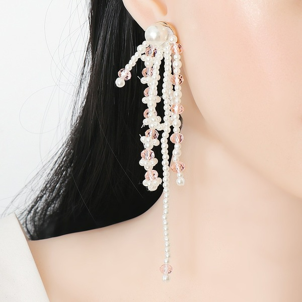 Wholesale pearl Tassel Earrings long earrings JDC-ES-JJ310 Earrings JoyasDeChina Wholesale Jewelry JoyasDeChina Joyas De China