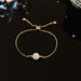 Wholesale Pearl Titanium Steel Bracelet JDC-BT-HanJ002 Bracelet 韩爵 S135 gold 1 Wholesale Jewelry JoyasDeChina Joyas De China