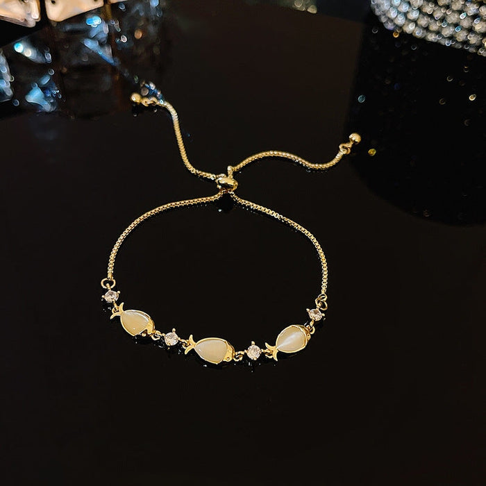 Wholesale Pearl Titanium Steel Bracelet JDC-BT-HanJ003 Bracelet 韩爵 S129 gold Wholesale Jewelry JoyasDeChina Joyas De China