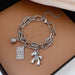 Wholesale Pearl Titanium Steel Bracelet JDC-BT-HanJ005 Bracelet 韩爵 S059 silver Wholesale Jewelry JoyasDeChina Joyas De China