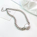 Wholesale Pearl Titanium Steel Necklace JDC-NE-ChenY009 Necklaces 晨远 Wholesale Jewelry JoyasDeChina Joyas De China