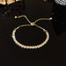 Wholesale Pearl Titanium Steel TENNIS CHAIN Bracelet JDC-BT-HanJ001 Bracelet 韩爵 S175 gold Wholesale Jewelry JoyasDeChina Joyas De China