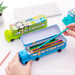 Bulk Jewelry Wholesale Pencil Cases Pink tinplate locomotive double decker JDC-PB-XF002 Wholesale factory from China YIWU China