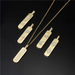 Bulk Jewelry Wholesale Personality gold bars love cross rainbow lightning pendant necklace JDC-ag127 Wholesale factory from China YIWU China