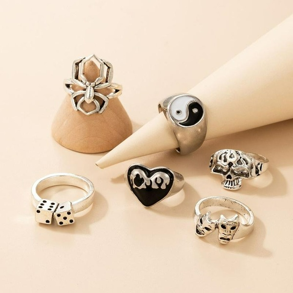 Wholesale personalized 6-Piece ring set JDC-RS-C260 Rings JoyasDeChina Wholesale Jewelry JoyasDeChina Joyas De China