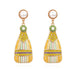 Wholesale personalized creative color diamond wine bottle Earrings JDC-ES-MY073 Earrings JoyasDeChina Yellow color Wholesale Jewelry JoyasDeChina Joyas De China