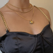 Wholesale personalized heart-shaped multi-layer tassel Chain Necklace JDC-NE-KJ068 NECKLACE JoyasDeChina Golden suit 0937 Wholesale Jewelry JoyasDeChina Joyas De China
