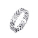 Wholesale personalized metal leaf ring JDC-RS-A417 Rings JoyasDeChina 02 white K Wholesale Jewelry JoyasDeChina Joyas De China