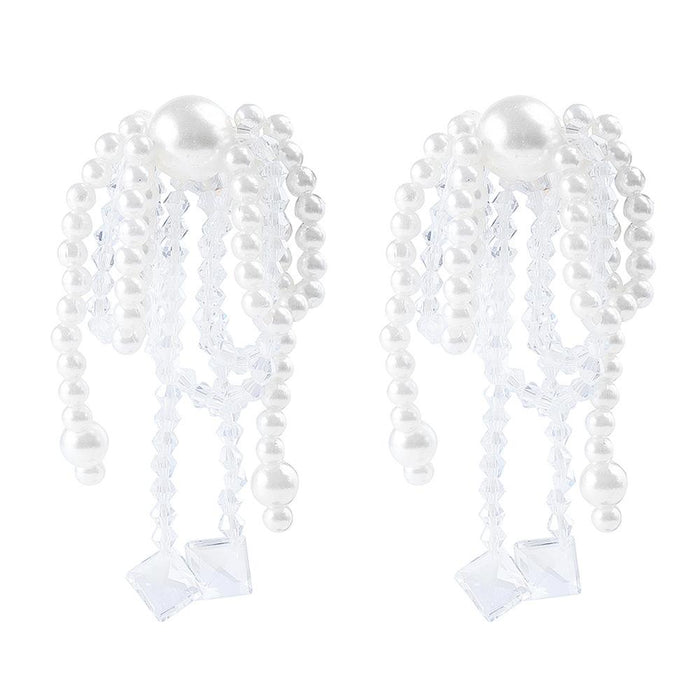 Wholesale personalized pearl tassel cold wind handmade earrings JDC-ES-JJ315 Earrings JoyasDeChina 55613 Wholesale Jewelry JoyasDeChina Joyas De China