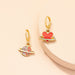 Wholesale personalized planet Love Earrings JDC-ES-AYN018 Earrings JoyasDeChina E1990 - Asymmetric earrings Wholesale Jewelry JoyasDeChina Joyas De China