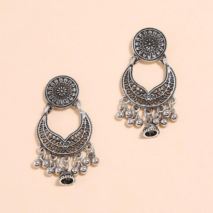 Wholesale personalized simple hollow geometric Earrings JDC-ES-KQ136 Earrings JoyasDeChina Ancient silver Wholesale Jewelry JoyasDeChina Joyas De China