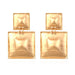 Wholesale personalized stereo geometric Square Earrings JDC-ES-MY002 Earrings JoyasDeChina golden Wholesale Jewelry JoyasDeChina Joyas De China