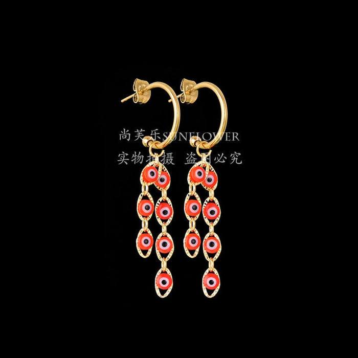 Wholesale personalized versatile 14K Gold Vintage Earrings JDC-ES-RXSFL011 Earrings 尚芙乐 Wholesale Jewelry JoyasDeChina Joyas De China
