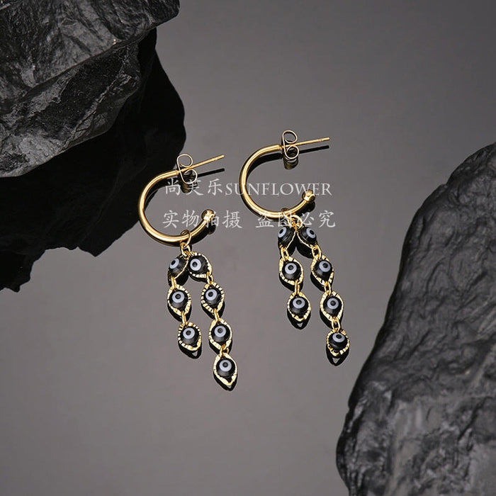 Wholesale personalized versatile 14K Gold Vintage Earrings JDC-ES-RXSFL011 Earrings 尚芙乐 Wholesale Jewelry JoyasDeChina Joyas De China