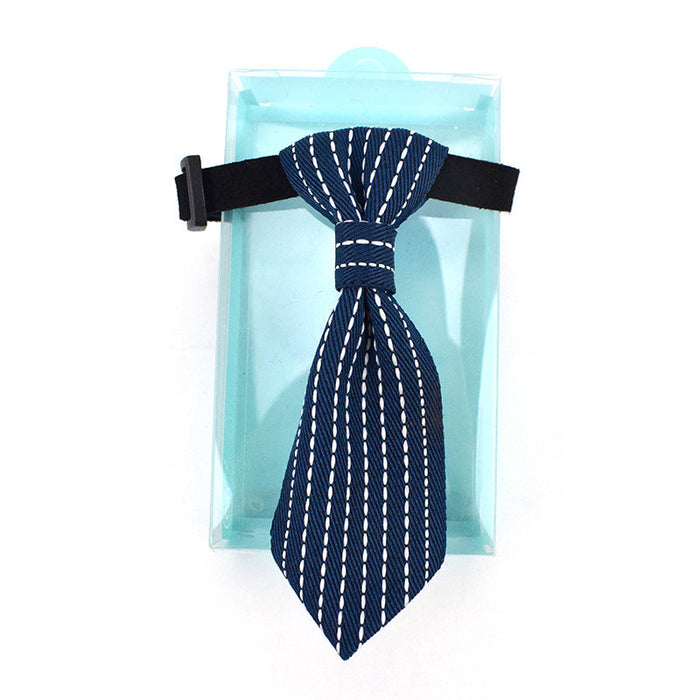 Wholesale pet threaded tie pack of 3 JDC-PD-FP007 Pet Decor 沣沛 blue MINIMUM 3 Wholesale Jewelry JoyasDeChina Joyas De China