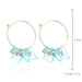 Wholesale petal flower tassel alloy earrings JDC-ES-ManY012 Earrings 满溢 Wholesale Jewelry JoyasDeChina Joyas De China