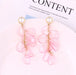 Wholesale petal flower tassel alloy earrings JDC-ES-ManY012 Earrings 满溢 Wholesale Jewelry JoyasDeChina Joyas De China