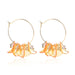 Wholesale petal flower tassel alloy earrings JDC-ES-ManY012 Earrings 满溢 8 Wholesale Jewelry JoyasDeChina Joyas De China