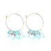 Wholesale petal flower tassel alloy earrings JDC-ES-ManY012 Earrings 满溢 Wholesale Jewelry JoyasDeChina Joyas De China