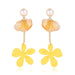 Wholesale petal flower tassel alloy earrings JDC-ES-ManY012 Earrings 满溢 Wholesale Jewelry JoyasDeChina Joyas De China