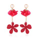 Wholesale petal flower tassel alloy earrings JDC-ES-ManY012 Earrings 满溢 Wholesale Jewelry JoyasDeChina Joyas De China