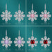 Wholesale petal long silver plated earrings JDC-ES-BZ003 Earrings 标志 Wholesale Jewelry JoyasDeChina Joyas De China