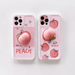 Wholesale phone case silicone Pink love peach JDC-PC-YPM012 phone case JoyasDeChina Wholesale Jewelry JoyasDeChina Joyas De China