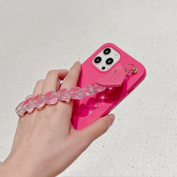 Bulk Jewelry Wholesale phone case silicone Rose Red Love Chain JDC-PC-YPM019 Wholesale factory from China YIWU China
