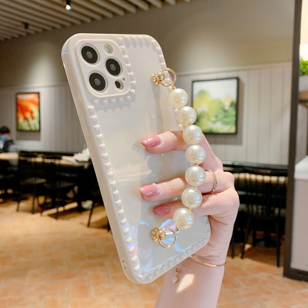 Bulk Jewelry Wholesale phone case silicone White pearl JDC-PC-YPM008 Wholesale factory from China YIWU China