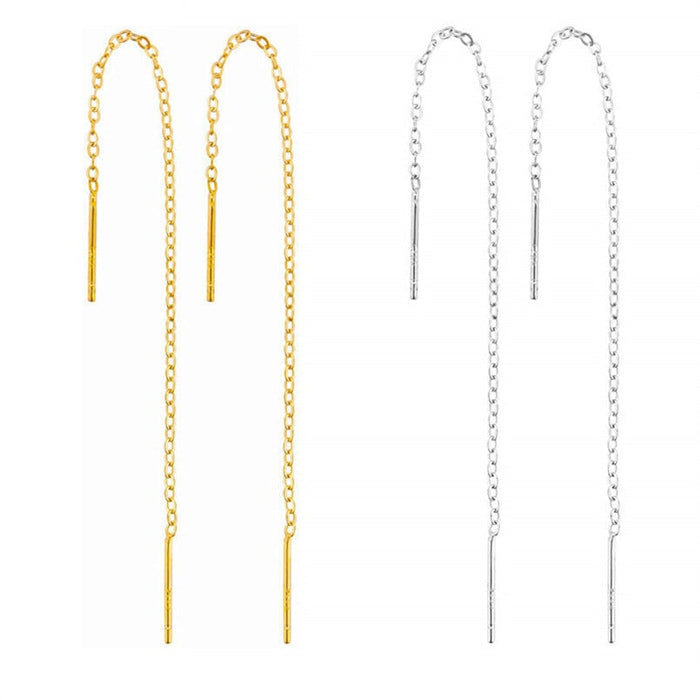 Wholesale piercing wire earrings copper real gold plated JDC-ES-Jif004 Earrings 集沣 Golden Wholesale Jewelry JoyasDeChina Joyas De China