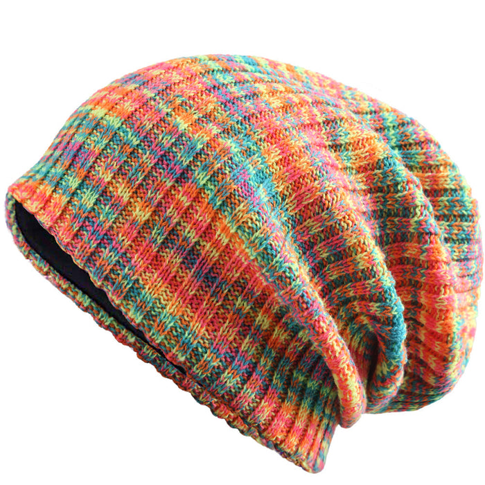 Wholesale pile cap knitting wool cap warm hat JDC-FH-GSJS007 Fashionhat 嘉时 Orange yellow Average code Wholesale Jewelry JoyasDeChina Joyas De China