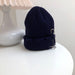 Wholesale Pin Acrylic Knitted Hat JDC-FH-NLS003 Fashionhat 倪罗诗 navy 55-58cm Wholesale Jewelry JoyasDeChina Joyas De China