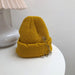 Wholesale Pin Acrylic Knitted Hat JDC-FH-NLS003 Fashionhat 倪罗诗 yellow 55-58cm Wholesale Jewelry JoyasDeChina Joyas De China
