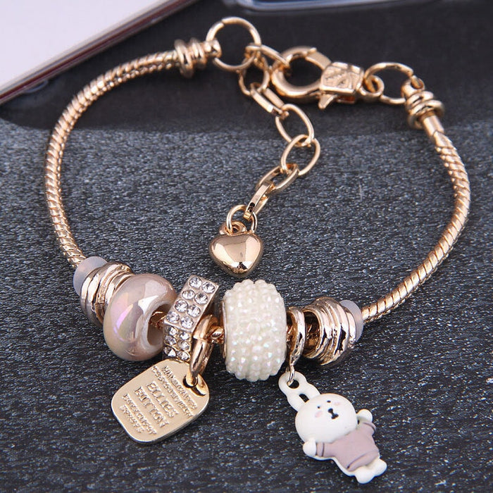 Wholesale pink alloy bracelet JDC-BT-WY113 Bracelet 威扬 4# Wholesale Jewelry JoyasDeChina Joyas De China