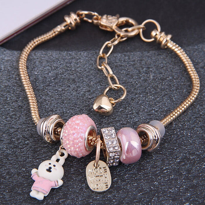Wholesale pink alloy bracelet JDC-BT-WY113 Bracelet 威扬 5# Wholesale Jewelry JoyasDeChina Joyas De China