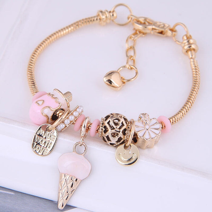 Wholesale pink alloy bracelet JDC-BT-WY113 Bracelet 威扬 6# Wholesale Jewelry JoyasDeChina Joyas De China