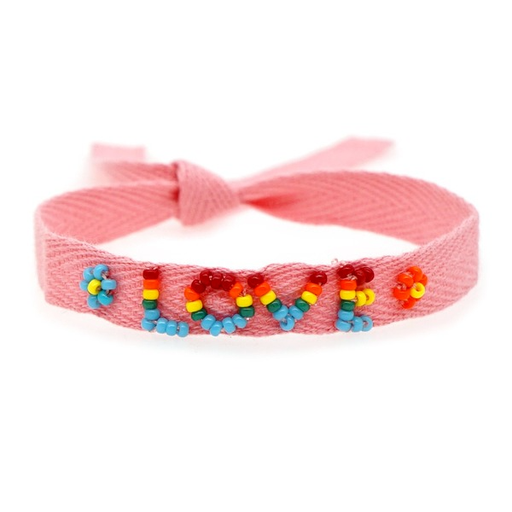 Bulk Jewelry Wholesale pink bohemian wind rice beads woven rainbow bracelets JDC-gbh305 Wholesale factory from China YIWU China