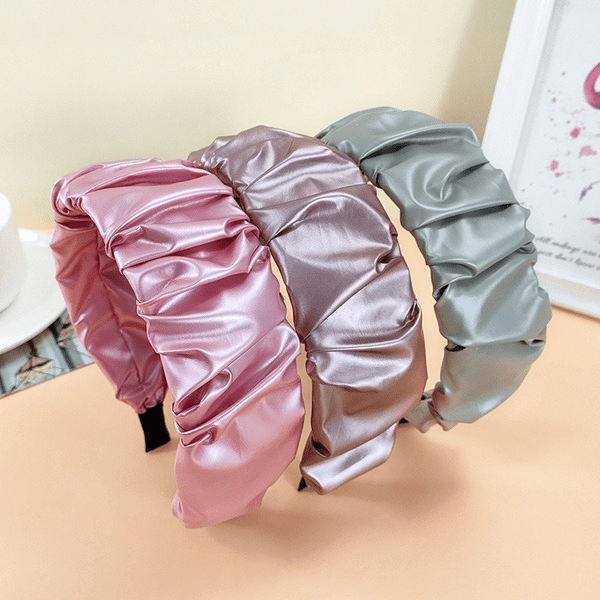 Wholesale pink bright leather hairband JDC-HD-O361 Headband 潮炫 Wholesale Jewelry JoyasDeChina Joyas De China