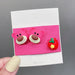 Wholesale pink cloth hairpin (F)JDC-HC-GSHX093 Hair Clips 恒曦 4# Bear Head Wholesale Jewelry JoyasDeChina Joyas De China